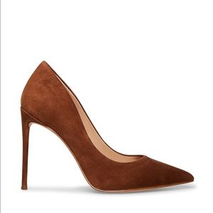 Steve Madden Vala Brown Suede Heels